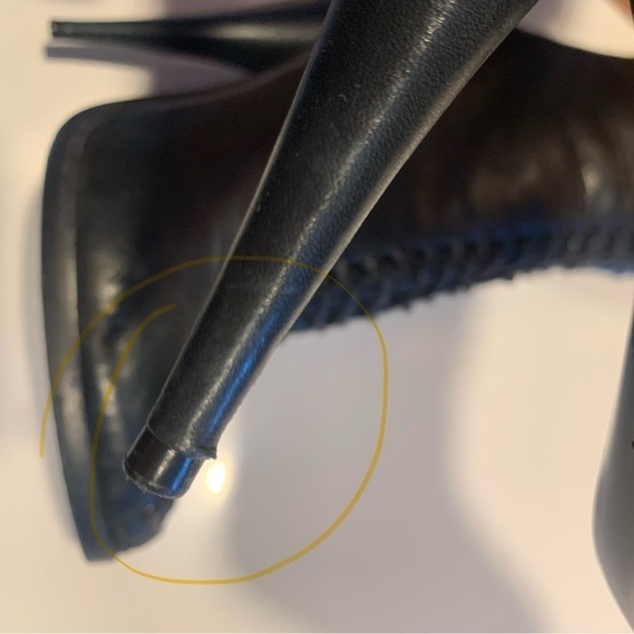 GIVENCHY Authentic Corset Lace Up Black Soft Leather Stiletto Boots - Picture 12 of 16